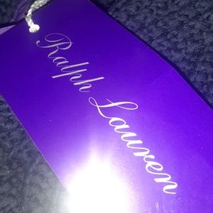 Ralph Lauren Sweater V-neck Shawl collar Long sleeves Button front.